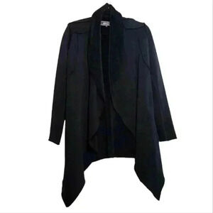BNCI by Blanc Noir Black Wrap Sweater Size Small